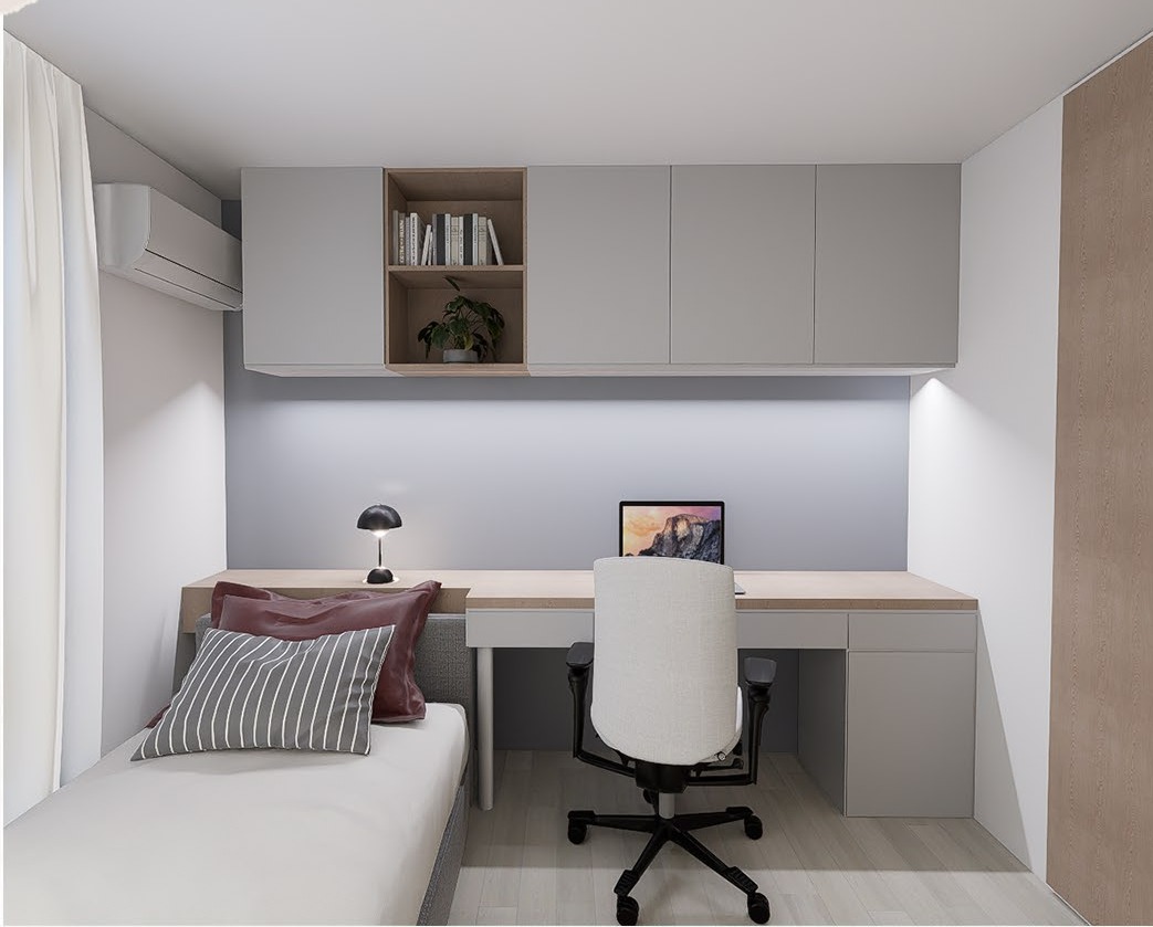 Dormitorio con nueva distribución