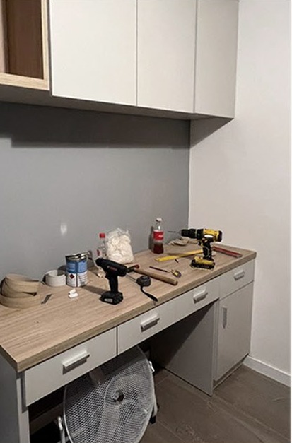 Mesa de trabajo del taller
